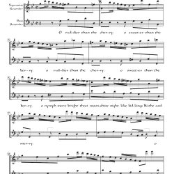“O Ruddier than the Cherry” duet