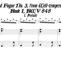 Prélude and Fugue No. 3, BWV 848