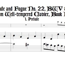 Prélude and Fugue No. 22, BWV 891