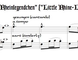 “Rheinlegendchen” from Des Knaben Wunderhorn, for alto—doubling C instrument—and bass recorders