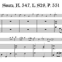 Sonata, K. 547, L. S28, P. 551, two different versions