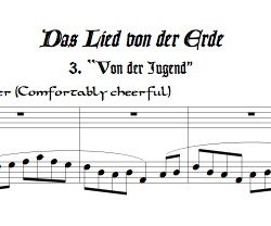 Audio Recording of "Von Jugend"