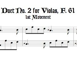 Duet No. 2 for Violas, F. 61