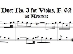 Duet No. 3 for Violas, F. 62