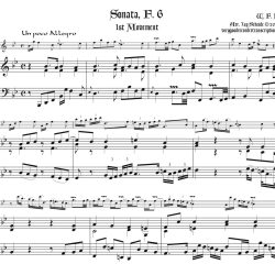 WFBach Sonata F6 1st Mvt.