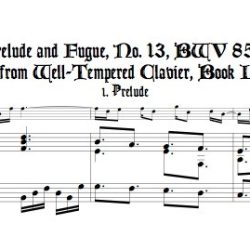 Prélude and Fugue No. 13 BWV 858