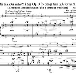 Webern Five Songs Op. 3