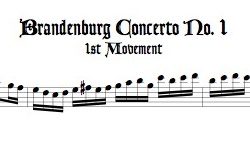 Brandenburg Concerto No. 1 BWV 1046 1st three Mvmts.