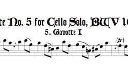 Gavotte I & II from Cello Suite No. 5, BWV 1011
