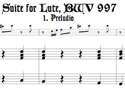 Bach Suite, BWV 997