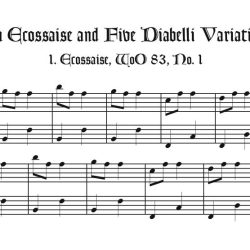 An Écossaise & 5 Diabelli Variations