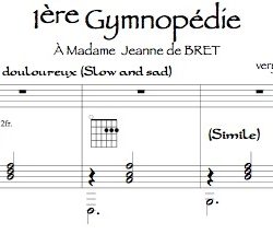 All 3 Gymnopédies arr. for recorder and guitar