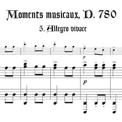 No. 5 from *Moments musicaux* D. 780