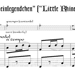 “Rheinlegendchen” from *Des Knaben Wunderhorn* by Mahler, arr. for alto doubling C instrument