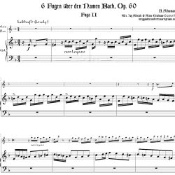 Fugue on the Name BACH Op. 60 No. 2