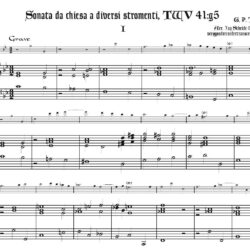 Sonata da chiesa a diversi stromenti, TWV 41:g5�