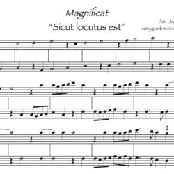 “Sicut locutus est”, No. 10 from <i>Magnificat</i>, three versions
