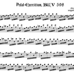 <i>Pedal-Exercitium</i>, BWV 598�, two versions